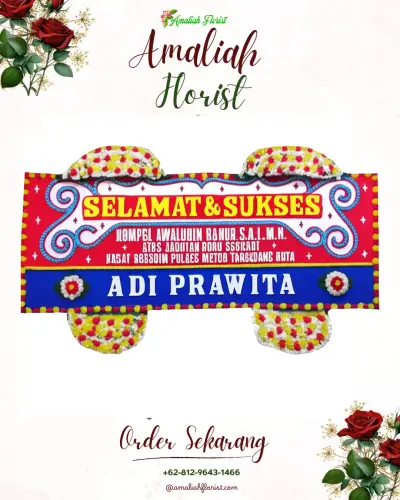 Karangan Bunga Ucapan Selamat di Cintamanik